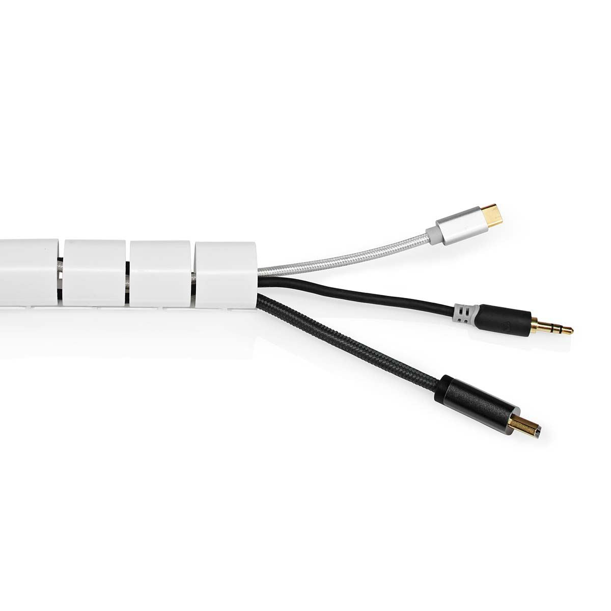 Nedis Cable Management | Spiral Sleeve | 1 pcs | Maximum cable thickness: 32 mm | PE | White