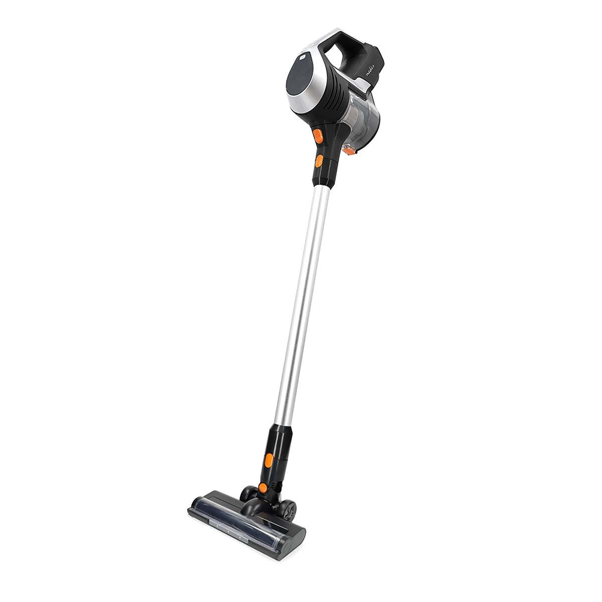 Nedis Stick Vacuum Cleaner | 130 W | 25.9 VAC | Motorized Brush with Integrated Lighting | 10000 Pa | HEPA air filter | Black / Orange