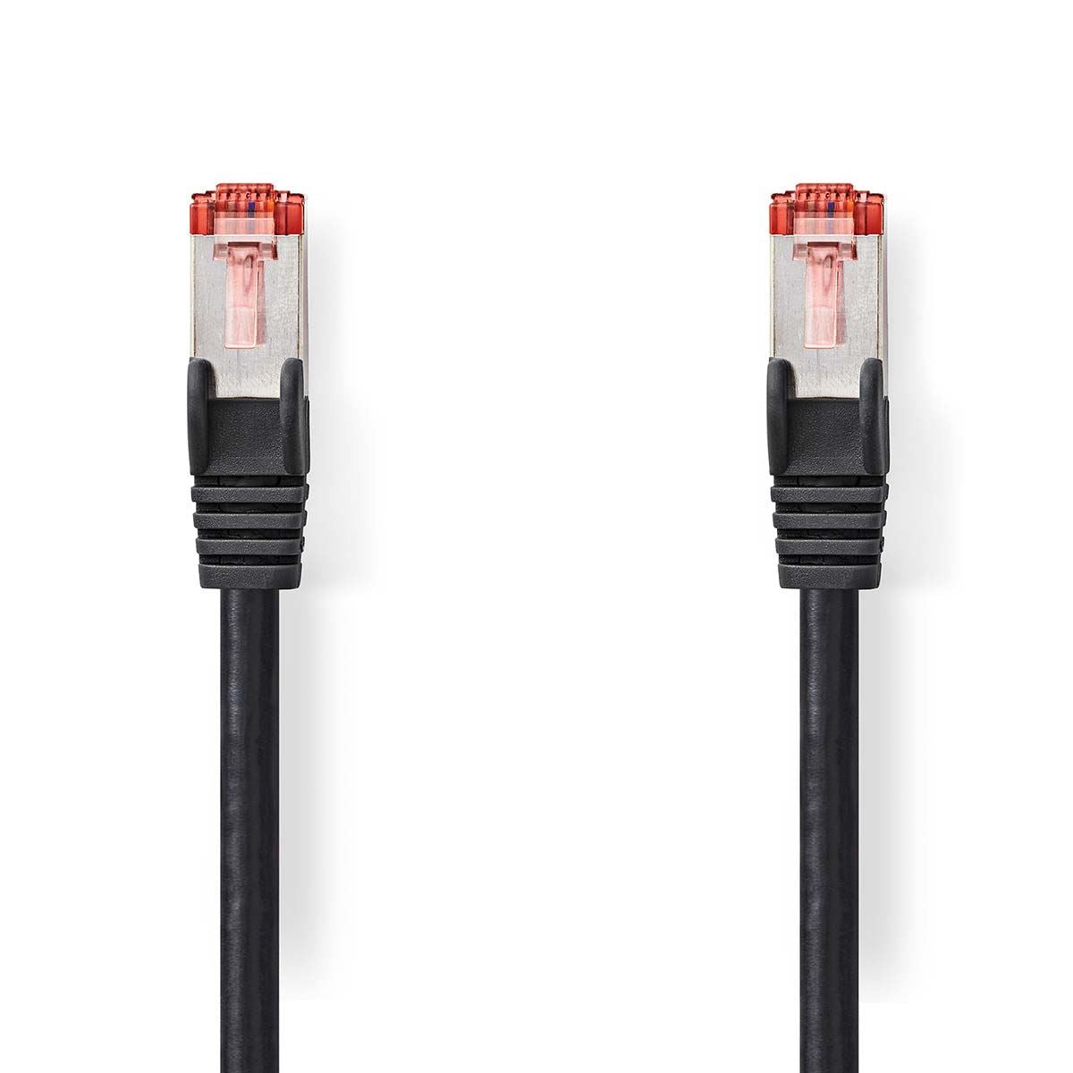 Nedis CAT6 Network Cable | RJ45 Male | RJ45 Male | S/FTP | 0.50 m | Round | LSZH | Black | Label
