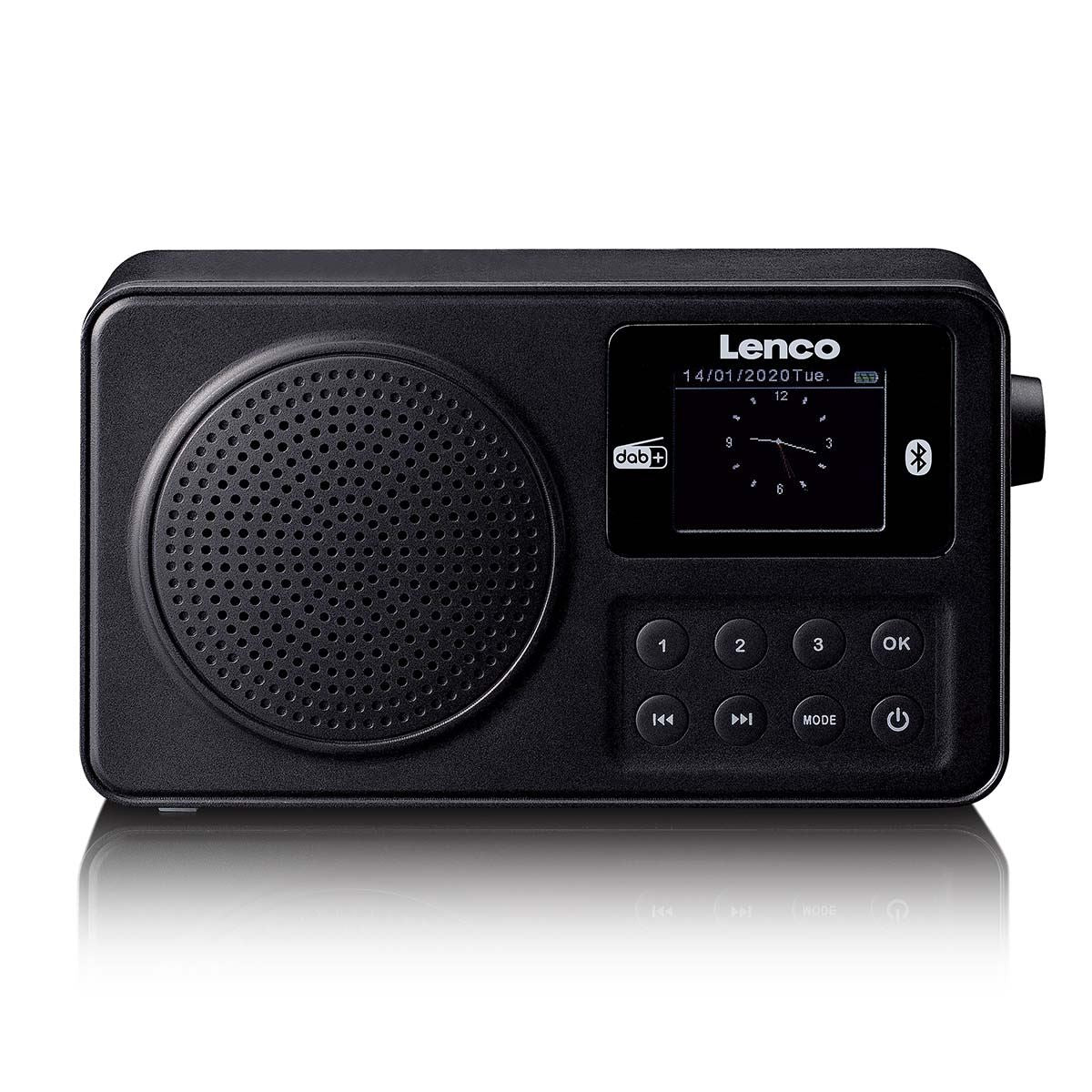 Lenco Portable DAB+/FM radio with Bluetooth® Black