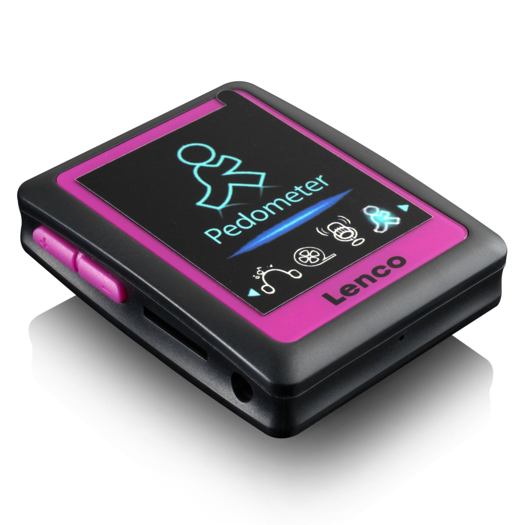 Lenco MP3/4 Player with Pedometer | 4GB | Pink