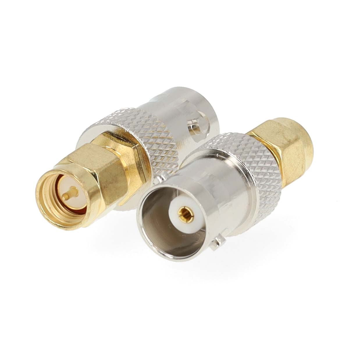 Nedis SMA Adapter | SMA Male | BNC Female | Gold Plated | 50 Ohm | Straight | Copper | Gold | 2 pcs | Box