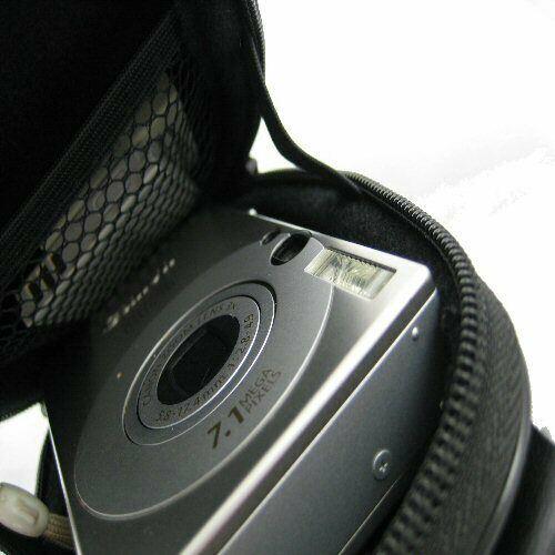 Ex-Pro Small Hard Clam Digital Camera Case Bag - Silver