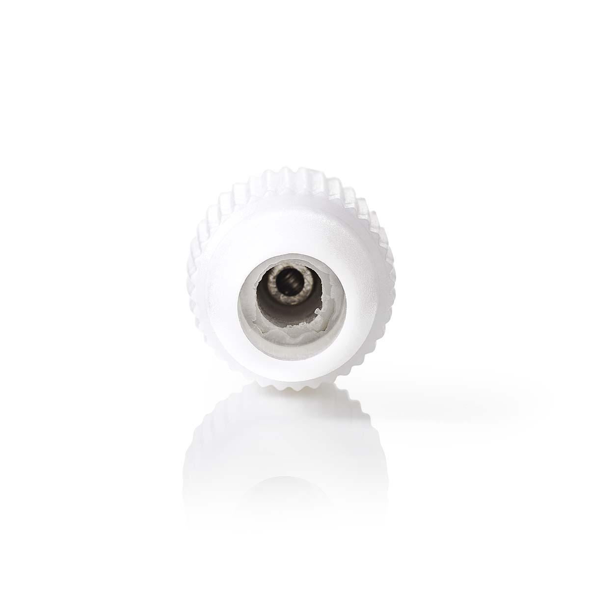 Nedis IEC (Coax) Connector | Straight | Male | Nickel Plated | 75 Ohm | Screw | Cable input diameter: 7.0 mm | Metal / PVC | White | 2 pcs | Envelope