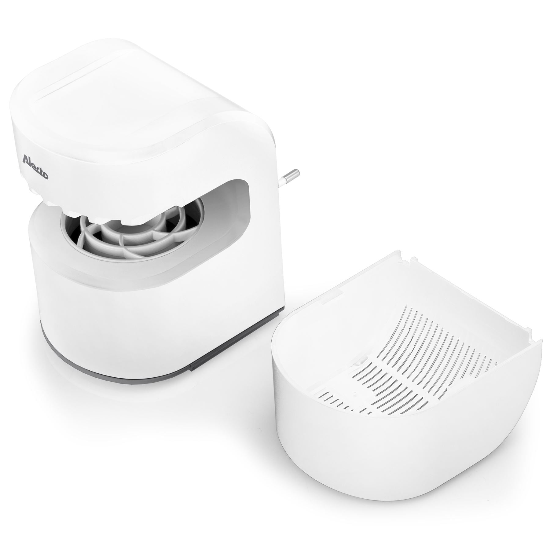 Alecto EU Travel Insect Friendly Catching Lamp Effective against mosquitoes, flies, and other flying insects | Plug and Play | for EU Travel Use only