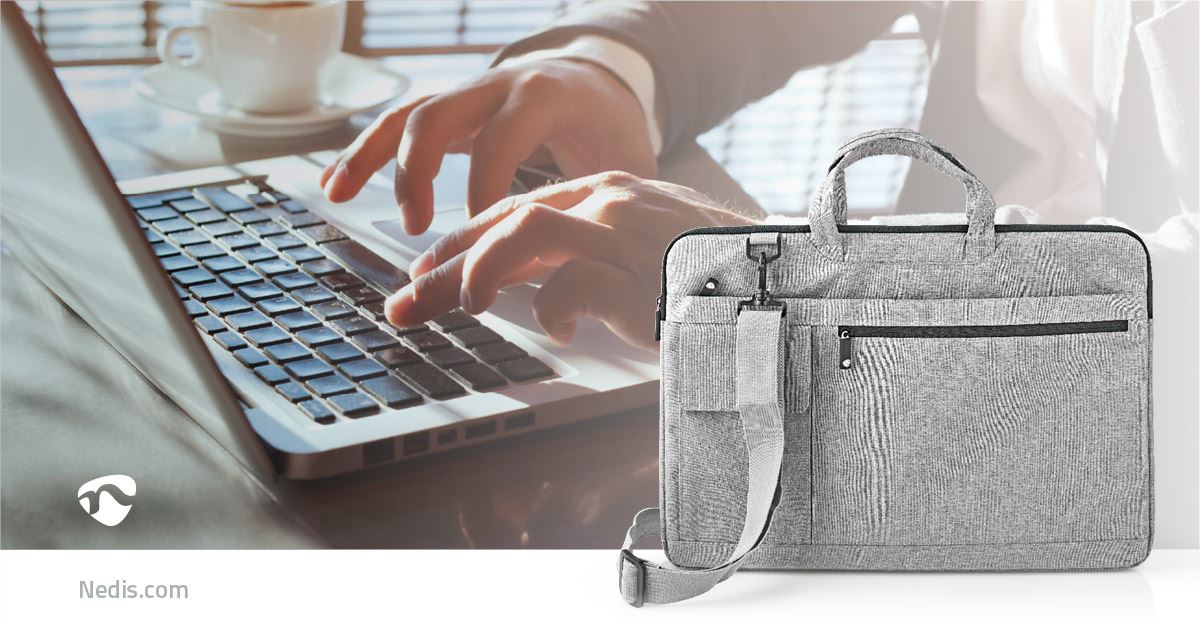 Nedis Notebook Bag | 17 - 18" | Wearing belt | 8 Compartments | 30 mm | 320 mm | 460 mm | Polyester