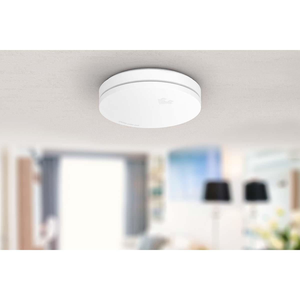 Alecto Magnetic Smoke Detector Mount Magnetic Adhesive Pads For Smoke / Heat / CO2 Alarms Ø 60mm - Fast & Safe Mounting