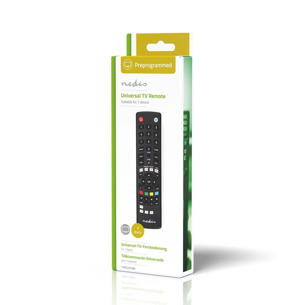 Nedis Replacement Universal Infrared Remote Control Amazon Prime / Disney+ / Google Play / Netflix / Youtube Button