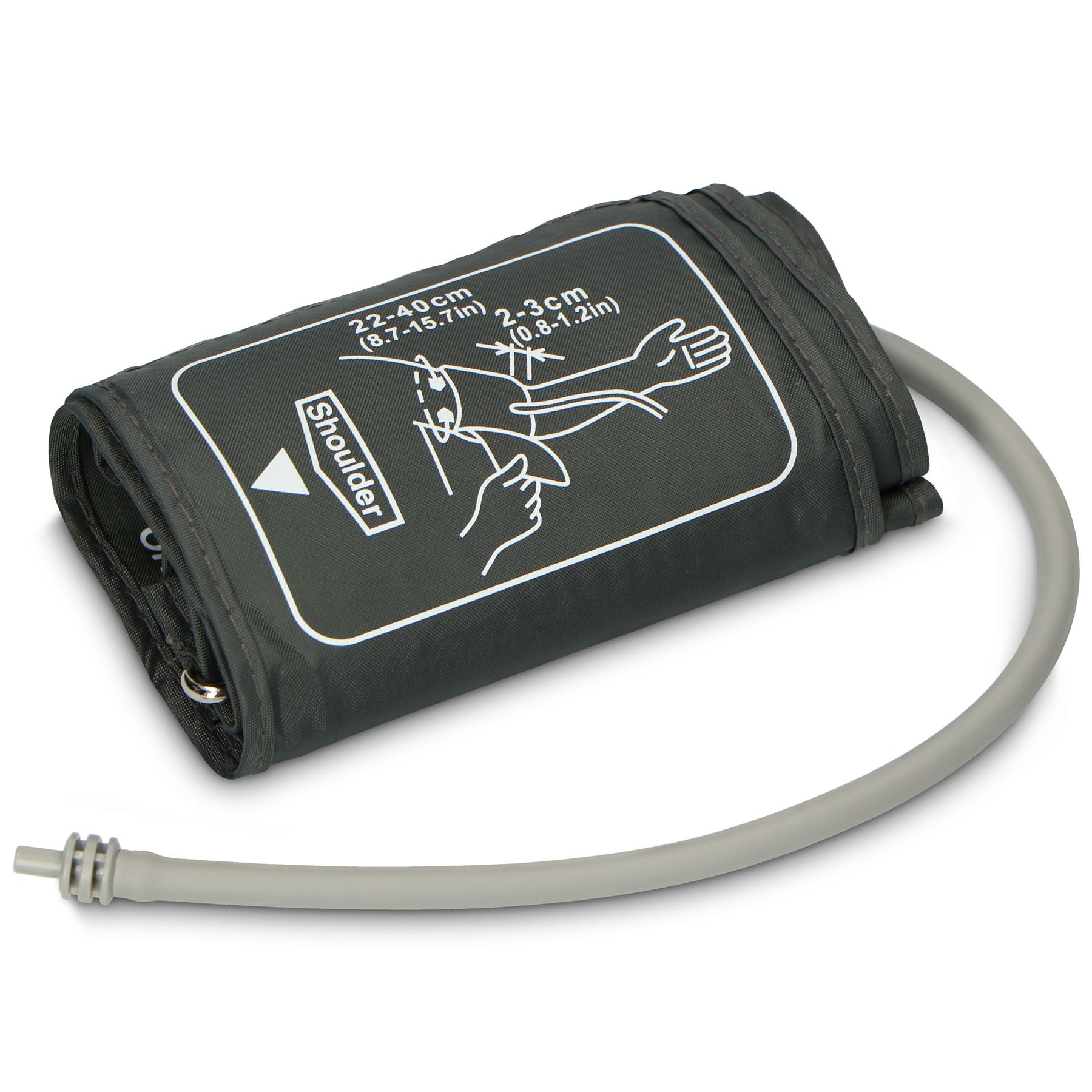 Fysic Upper Arm Blood Pressure Monitor, Clinically Tested, Extra-Large LCD Display, Arrhythmia Detection, WHO Indicator, 2x60 Memory, Cuff 22-42cm - Black