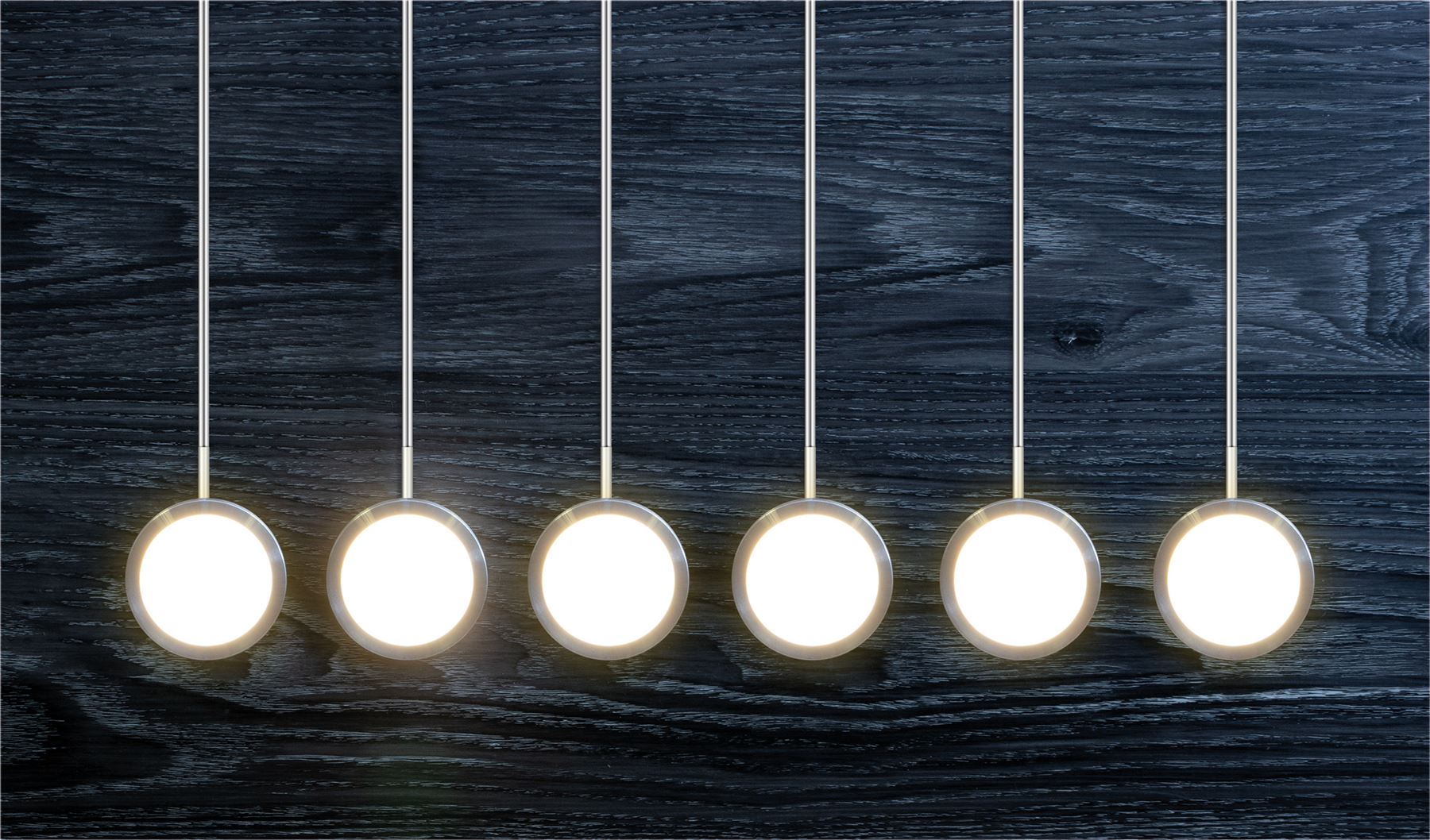 6 x Under Cabinet / Kitchen Brushed Aluminium Lighting Kit LED Kitchen Counter Closet Puck Display Lamp