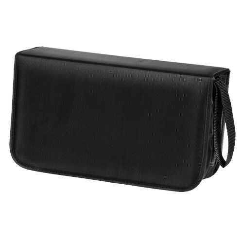 Hama 120 CD DVD Blu-ray Wallet Carry Case Disc Storage Protection Bag Nylon Holder - Black