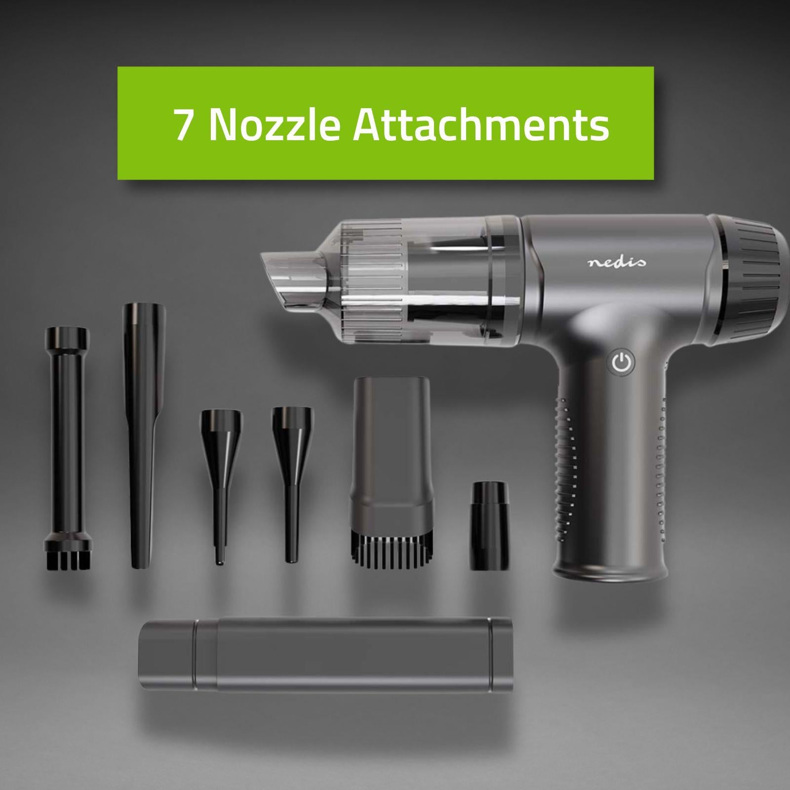 Nedis Handheld Vacuum Cleaner | Air blower | 90 W | Rechargeable | Dry | Li-Ion | Black