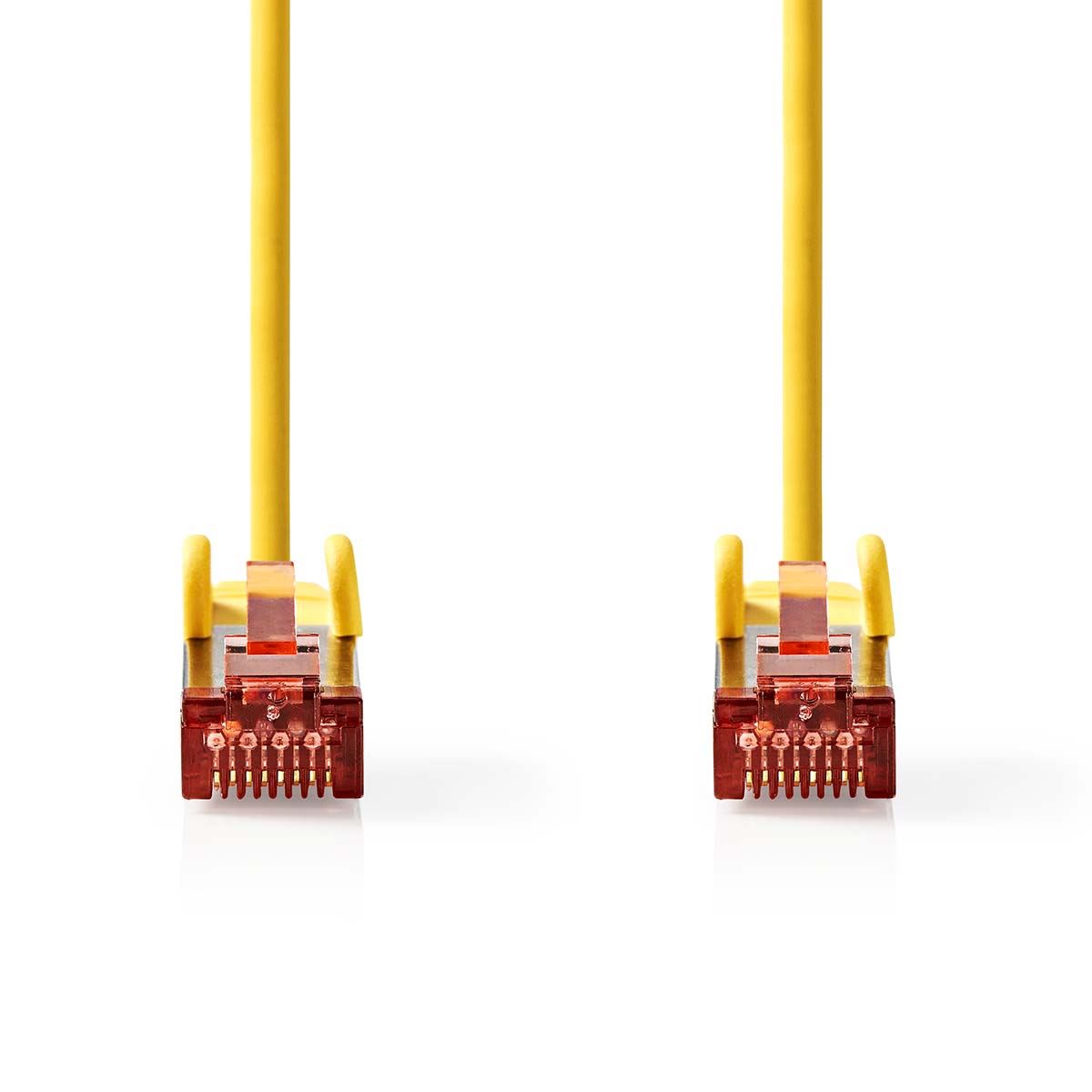Nedis CAT6 Network Cable | RJ45 Male | RJ45 Male | S/FTP | 1.00 m | Round | LSZH | Yellow | Label