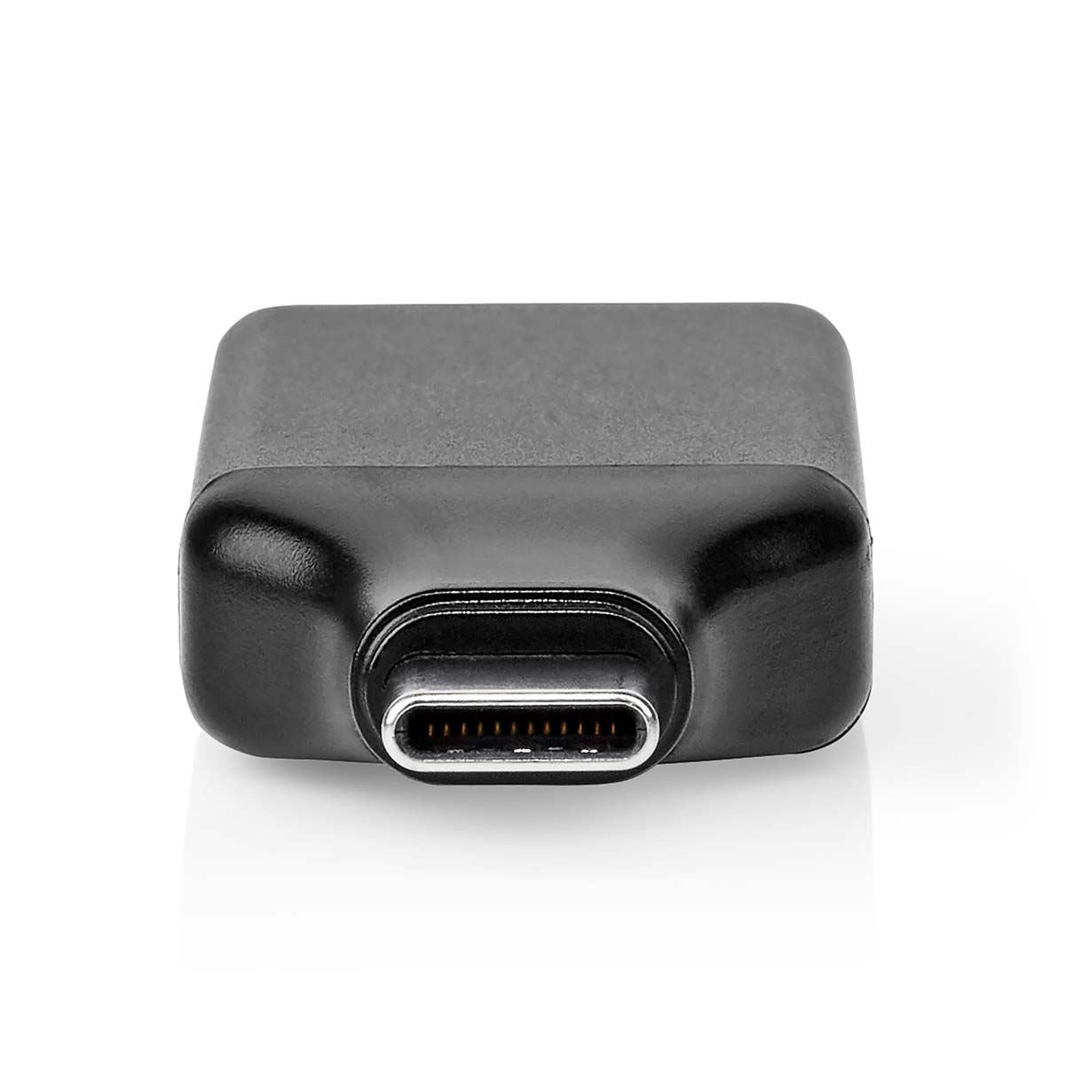 Nedis USB-C™ Adapter | USB 3.2 Gen 1 | USB-C™ Male | HDMI™ Output | 4K@60Hz | Round | Nickel Plated | Black / Grey | Box
