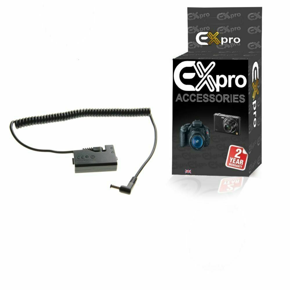 Ex-Pro Canon DR-E10 LP-E10 Coupler Cable for Ex-Pro Rechargeable Battery Power System for Canon