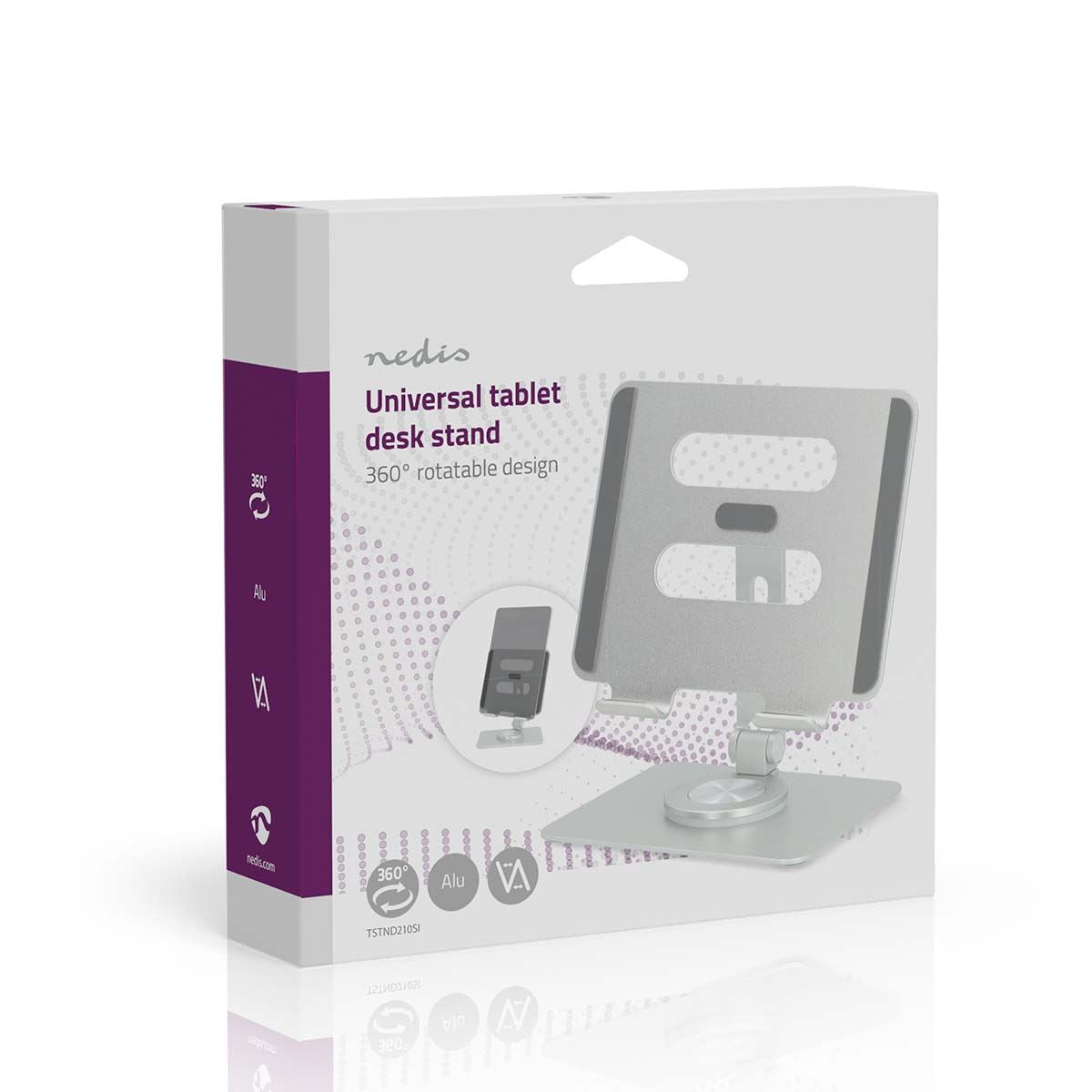 Nedis Tablet Stand | Stand | Full Motion | Silver