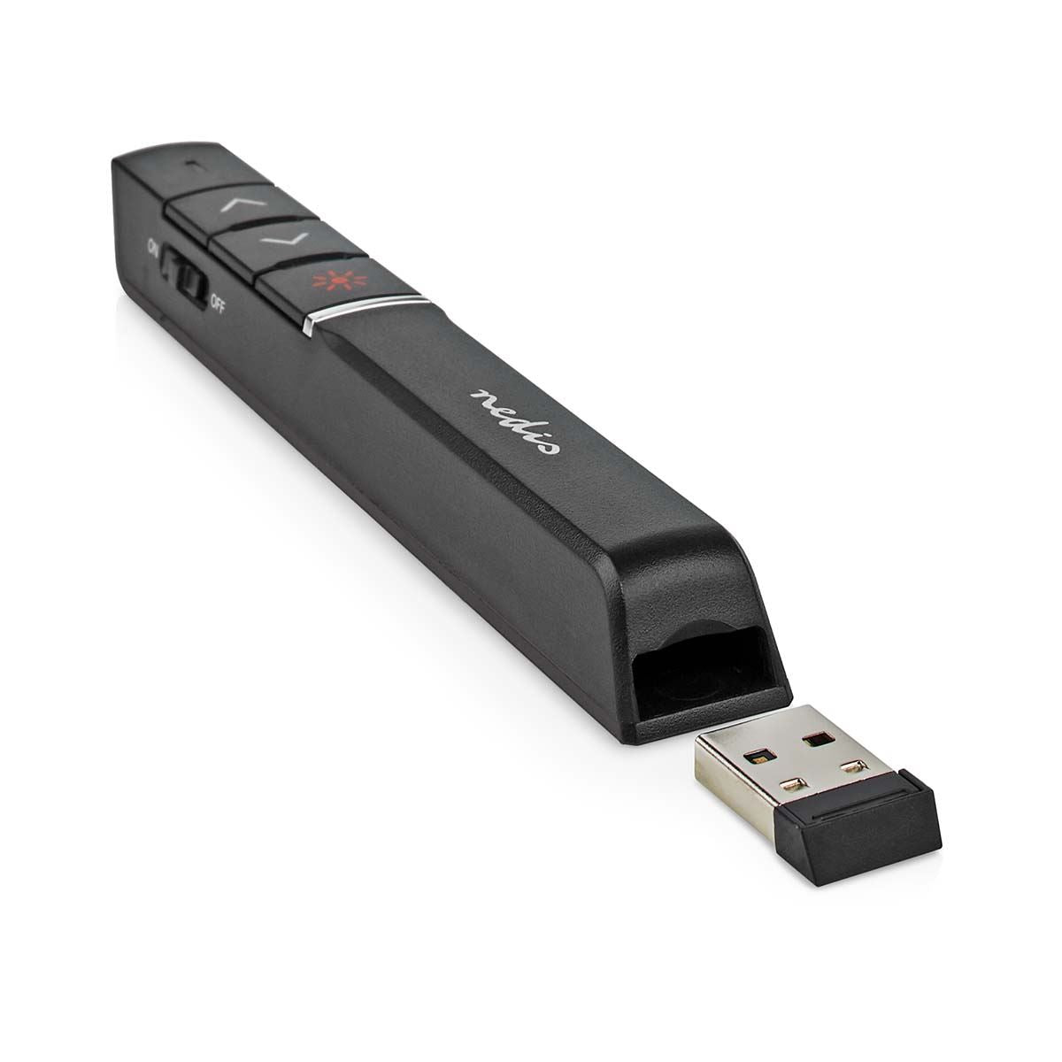 Nedis Presenter | Laser pointer range up to: 100 m | Wireless range up to: 30 m | Black