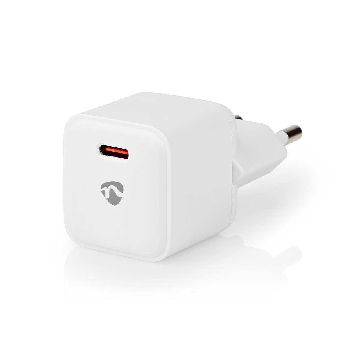 Nedis EU Euro Travel Wall Charger | 20 W | PD3.0 20W | Quick charge feature | 1.67 / 2.22 / 3.0 A | Number of outputs: 1 | USB-C™ | Automatic Voltage Selection | White