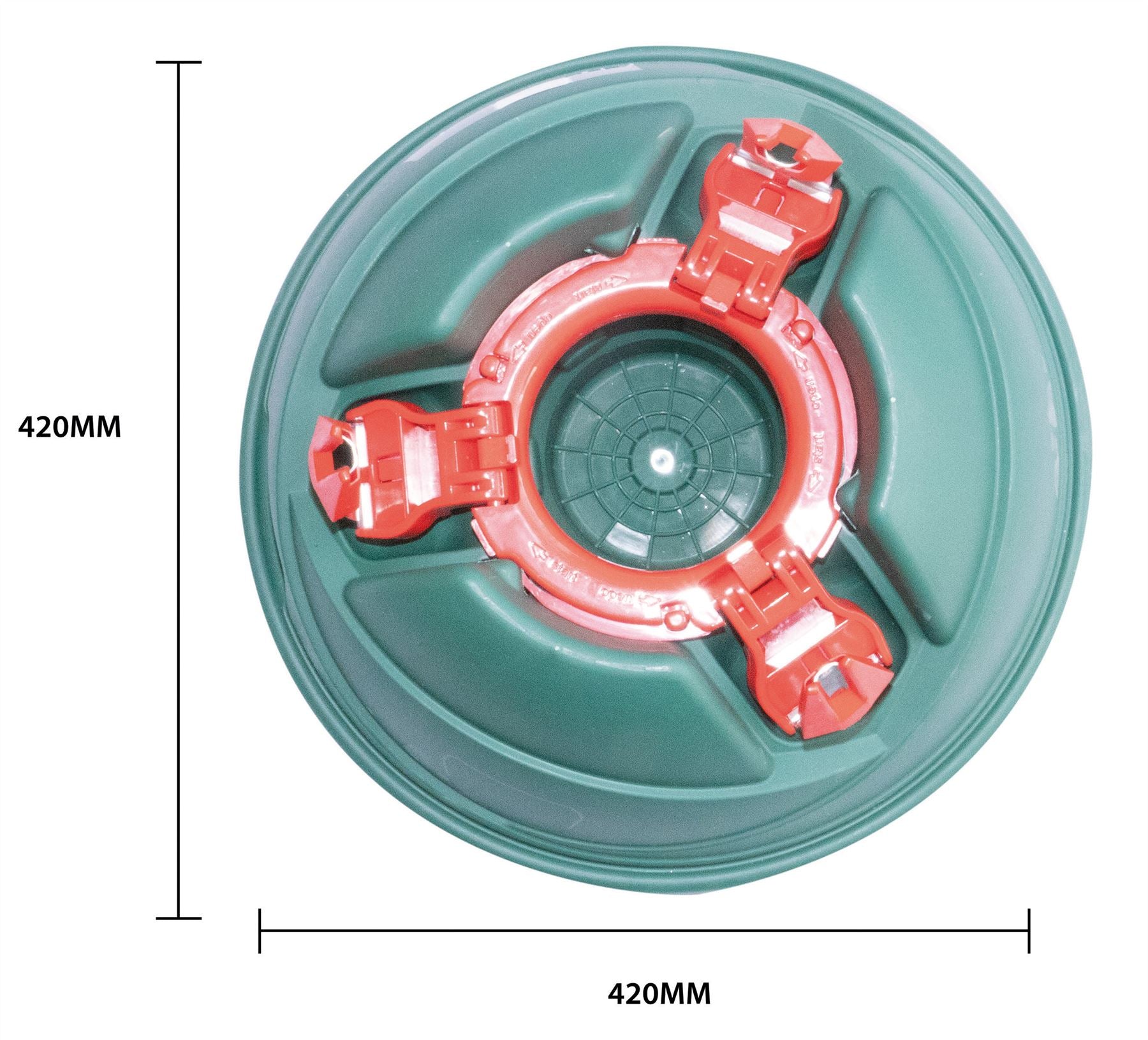 Auto Lock Christmas Tree Stand with 3 Clasps and 1.2L Water Tank, for Real Trees up to 2.8m / 9ft