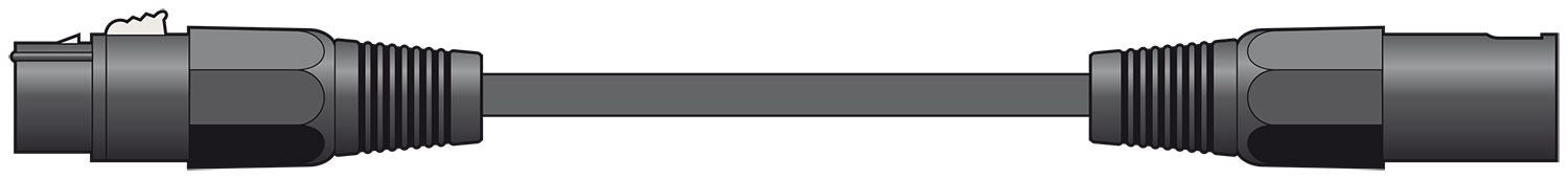 Citronic 0.5m Classic Microphone Leads XLR Female - XLR Male - Black