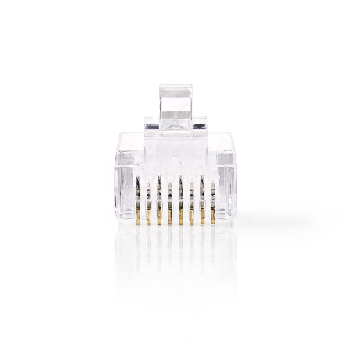 Nedis RJ45 Connector | Male | Stranded UTP CAT6 | Straight | Gold Plated | 10 pcs | PVC | Transparent | Box
