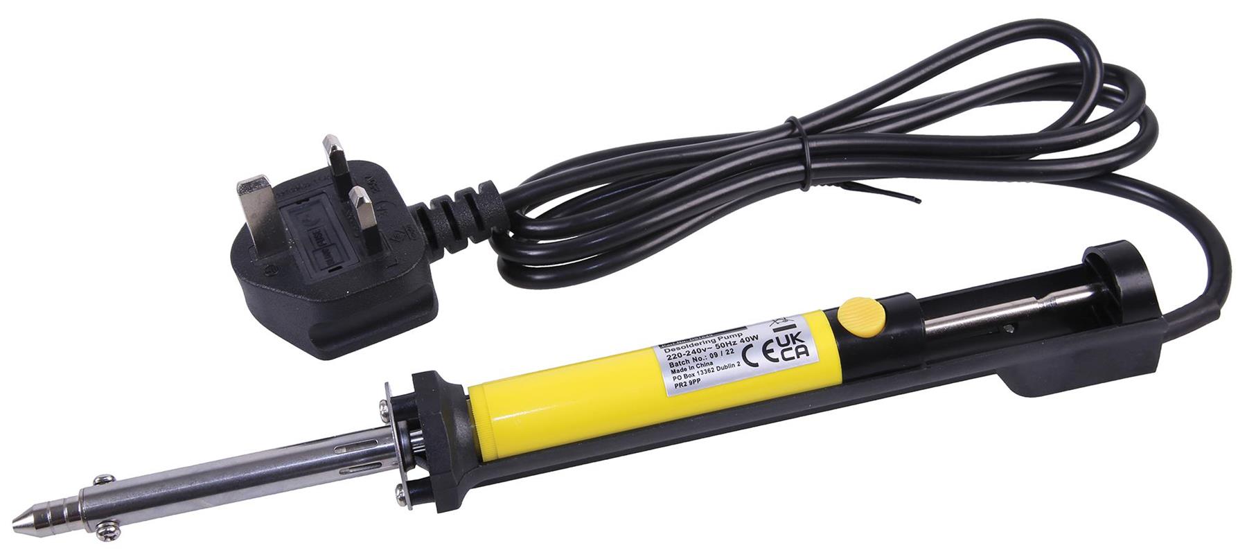 40W Heated Desoldering Pump DeSolder Sucker Vacuum Repair Tool Plunger 230V