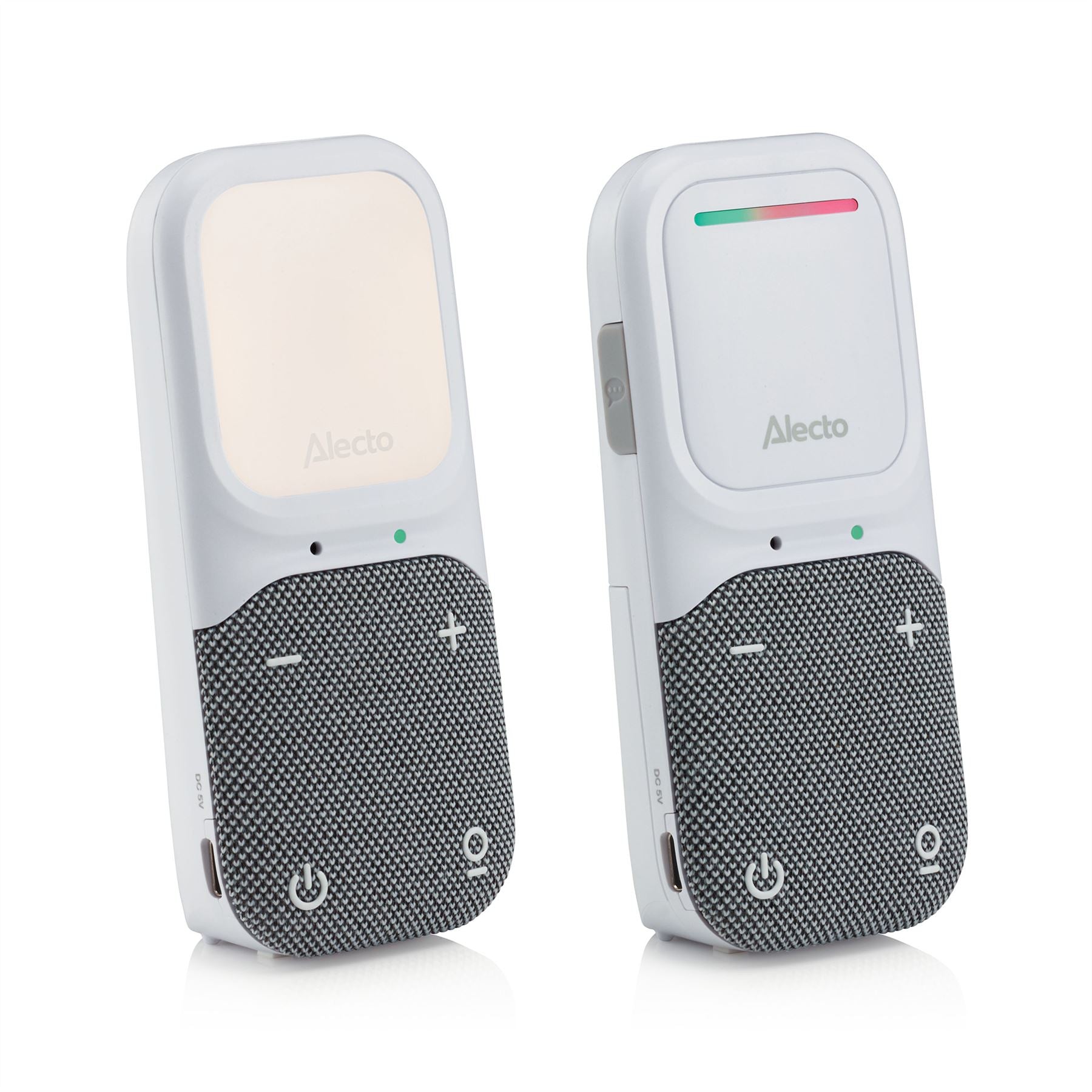 Alecto DBX135 Digital Audio Baby Monitor, Parent Unit with Rechargeable Battery, Night Light, Long Range, Digital Transmission, Crystal-Clear Sound, Plug & Play, Sound Indicator & Alerts