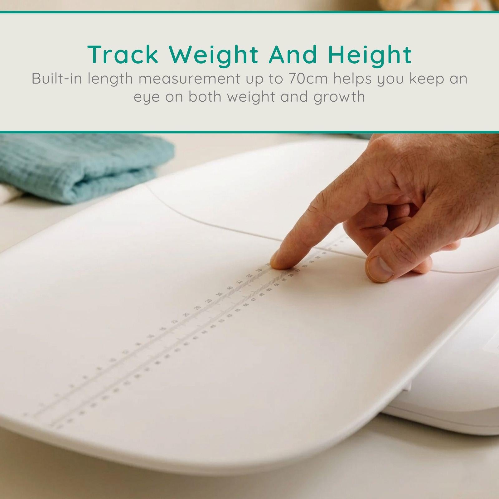 Alecto Digital Baby Weighing Scales, Personal Scale and Pet Scale in one - Up to 150 kg with Removable Weighing Surface - White | BC70
