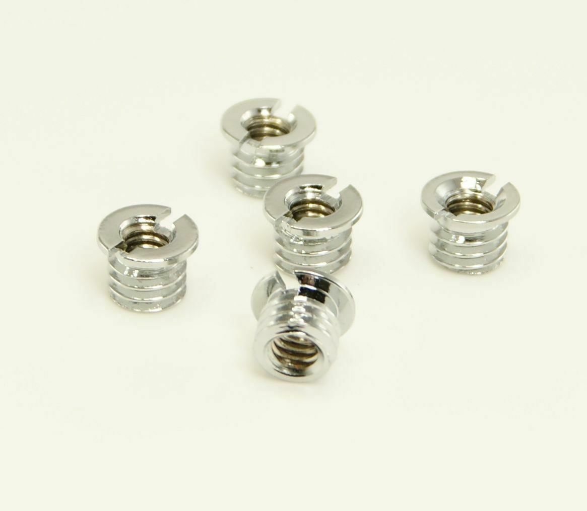 Ex-Pro 1/4'' to 3/8'' Threaded Nuts for Tripod, Light Stands and Digital SLR [5 Pack]