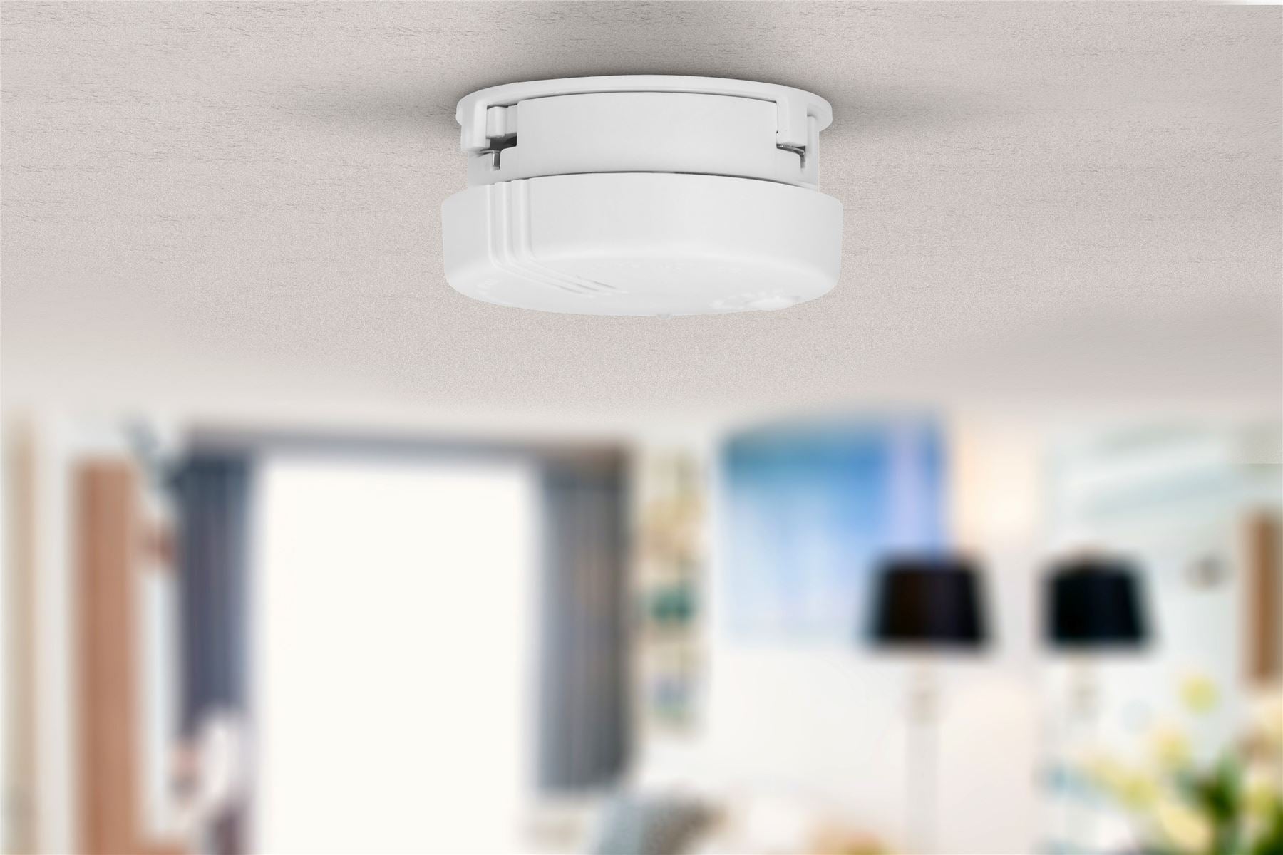Alecto SD510 2 Pack Mini Smoke detector with Hush Button | >85 dB | 5 Year Battery Powered | EN14604:2005/AC:2008 | White