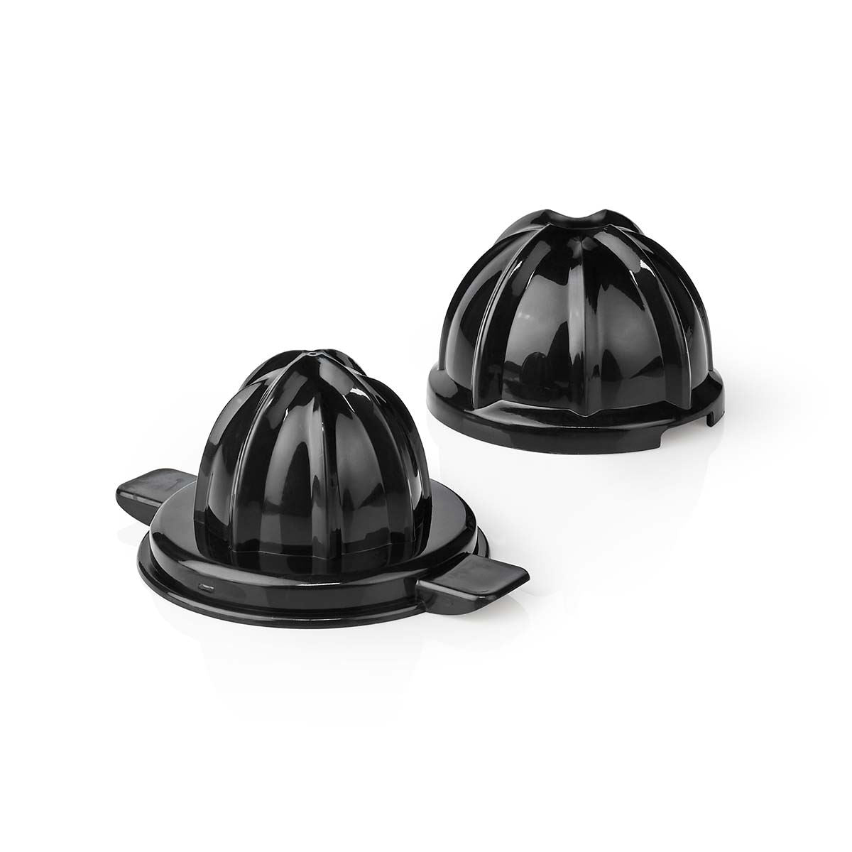 Gastronoma 800ml Electric Citrus Press Juicer with Adjustable Pulp Filter, 2x Cones and Easy Pour Spout - Black/Silver