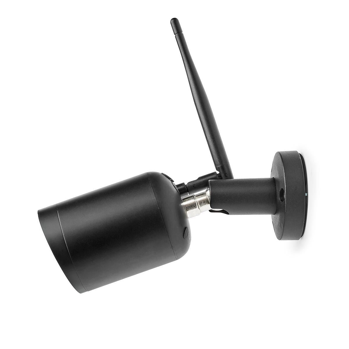 Nedis SmartLife Outdoor Camera, Full HD 1080p CCTV Home Security Cam, IP65 Waterproof, with Night Vision, 2 Way Audio and PIR Motion and Sound Sensor - Black