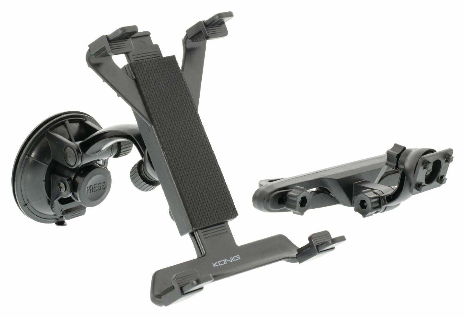 Nedis Tablet Car Mount | Maximum screen size compatibility: 12 " | In-Car Window and Headrest | Adjustable