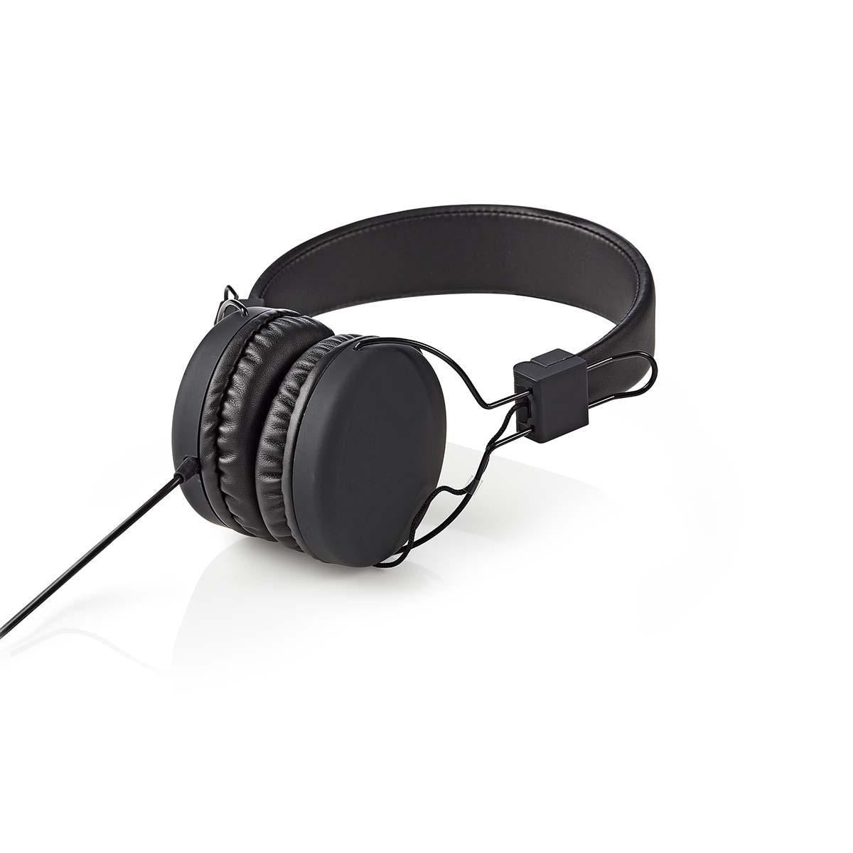 Nedis On-Ear 3.5mm Wired Headphones | Cable length: 1.20 m | Black