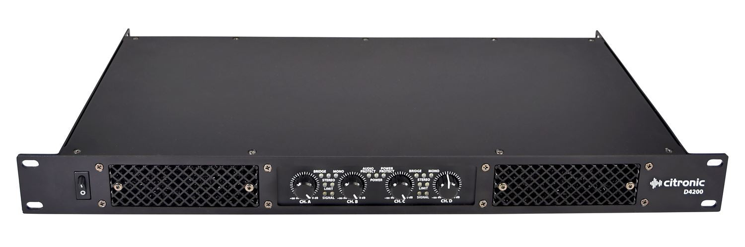 Citronic D-series Quad Power Amplifiers - D4200 4 x 200Wrms