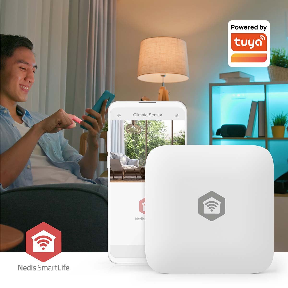 Nedis SmartLife Climate Sensor | Zigbee 3.0 | Battery Powered | Android™ / IOS | White