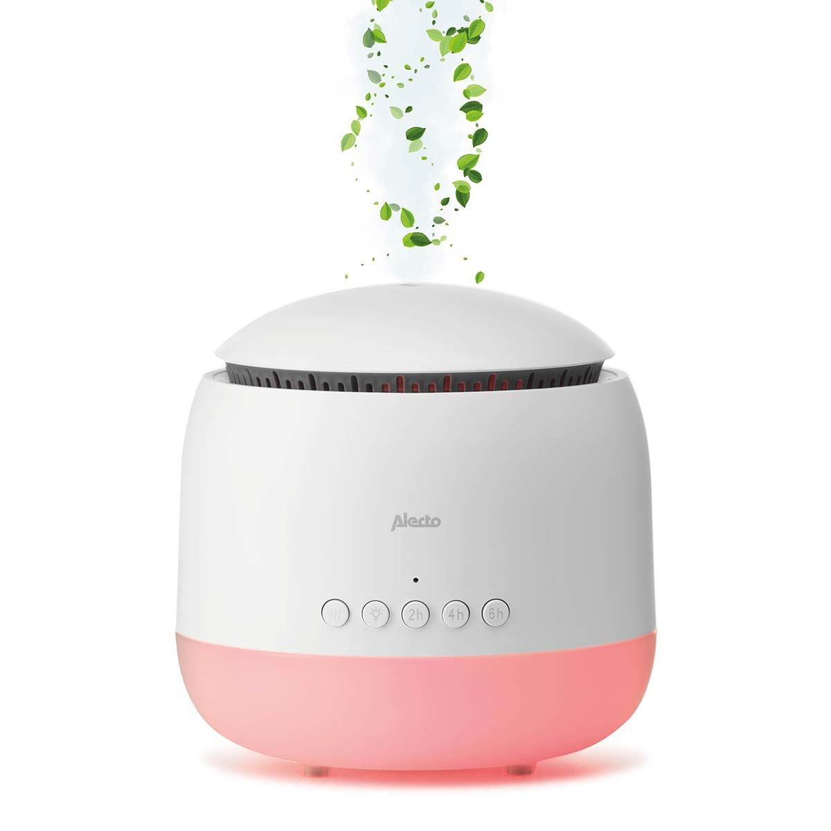 Alecto Baby Ultrasonic Aroma Diffuser, Scented Vaporizer Humidifier, Ｑuiet Diffuser With Timer Settings, Waterless Auto-Off & Night Light Projector
