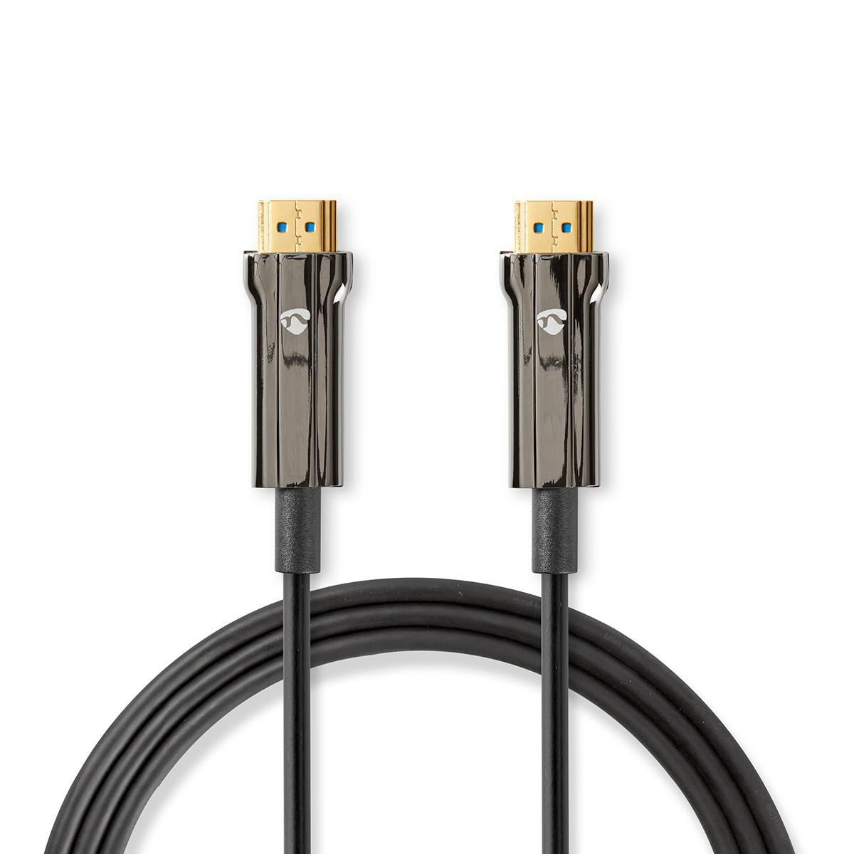 Nedis Active Optical Ultra High Speed HDMI™ Cable with Ethernet | HDMI™ Connector | HDMI™ Connector | 8K@60Hz | 48 Gbps | 50.0 m | Round | PVC | Black | Gift Box