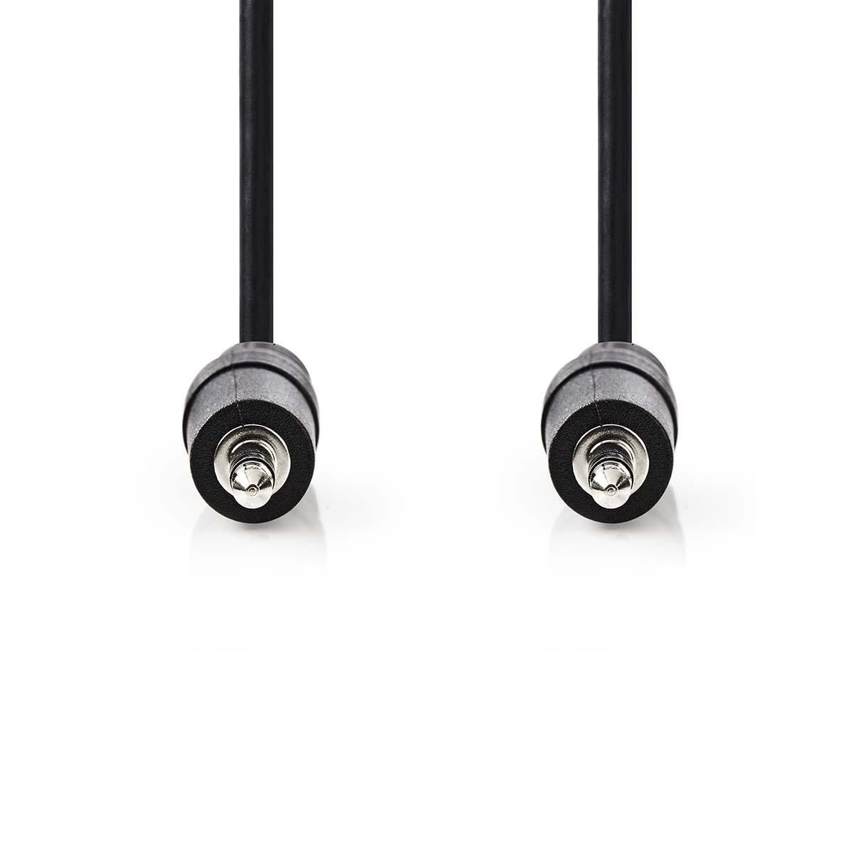 Nedis Stereo Audio Cable | 3.5 mm Male | 3.5 mm Male | Nickel Plated | 0.50 m | Round | Black | Box