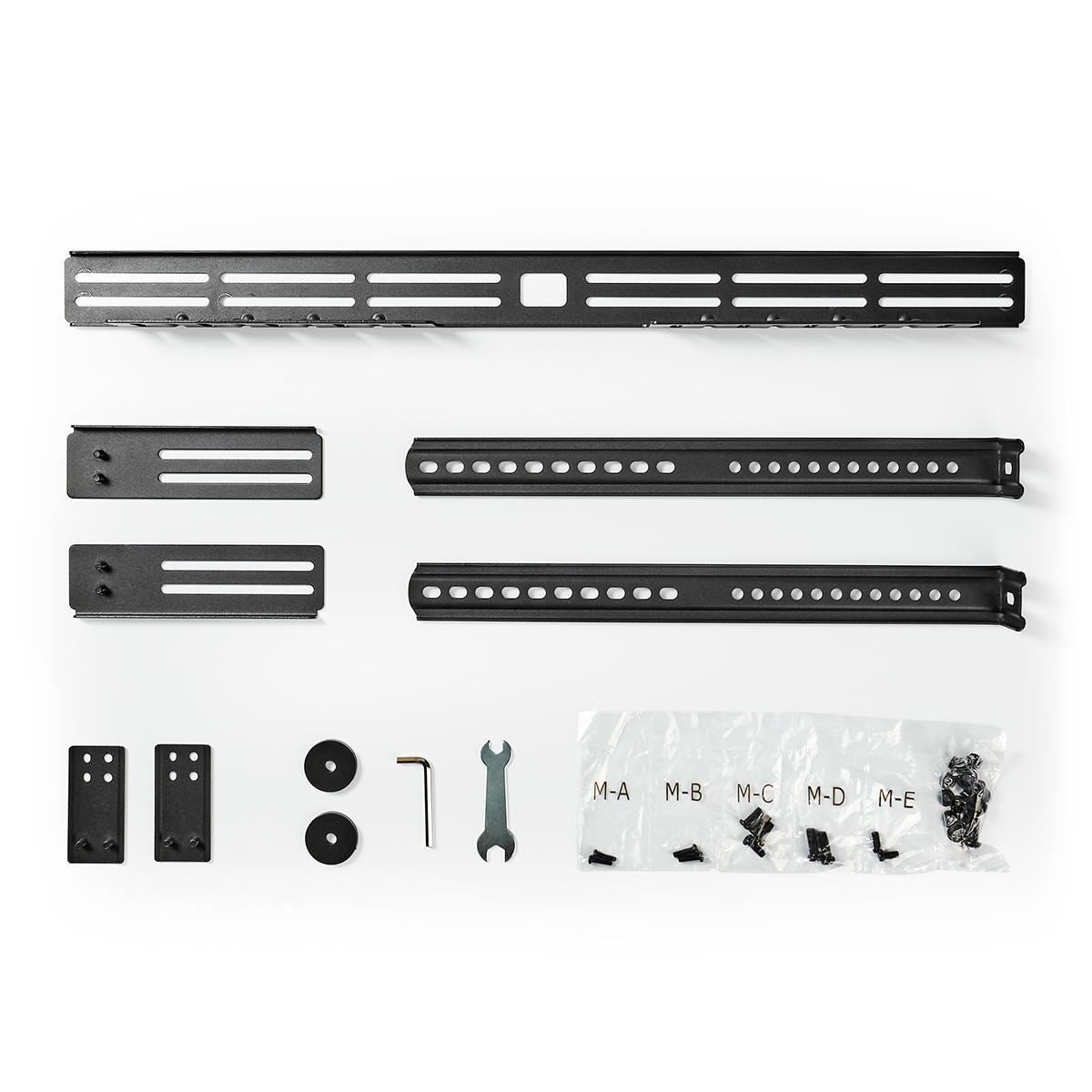 Nedis Soundbar Mount | Compatible with: Universal | Attached to the TV | 10 kg | Depth Adjustment | Steel | Black