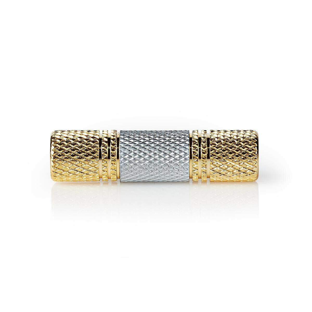 Nedis Stereo Audio Adapter Coupler | 3.5 mm Female | 3.5 mm Female | Gold Plated | Straight | Metal | Silver