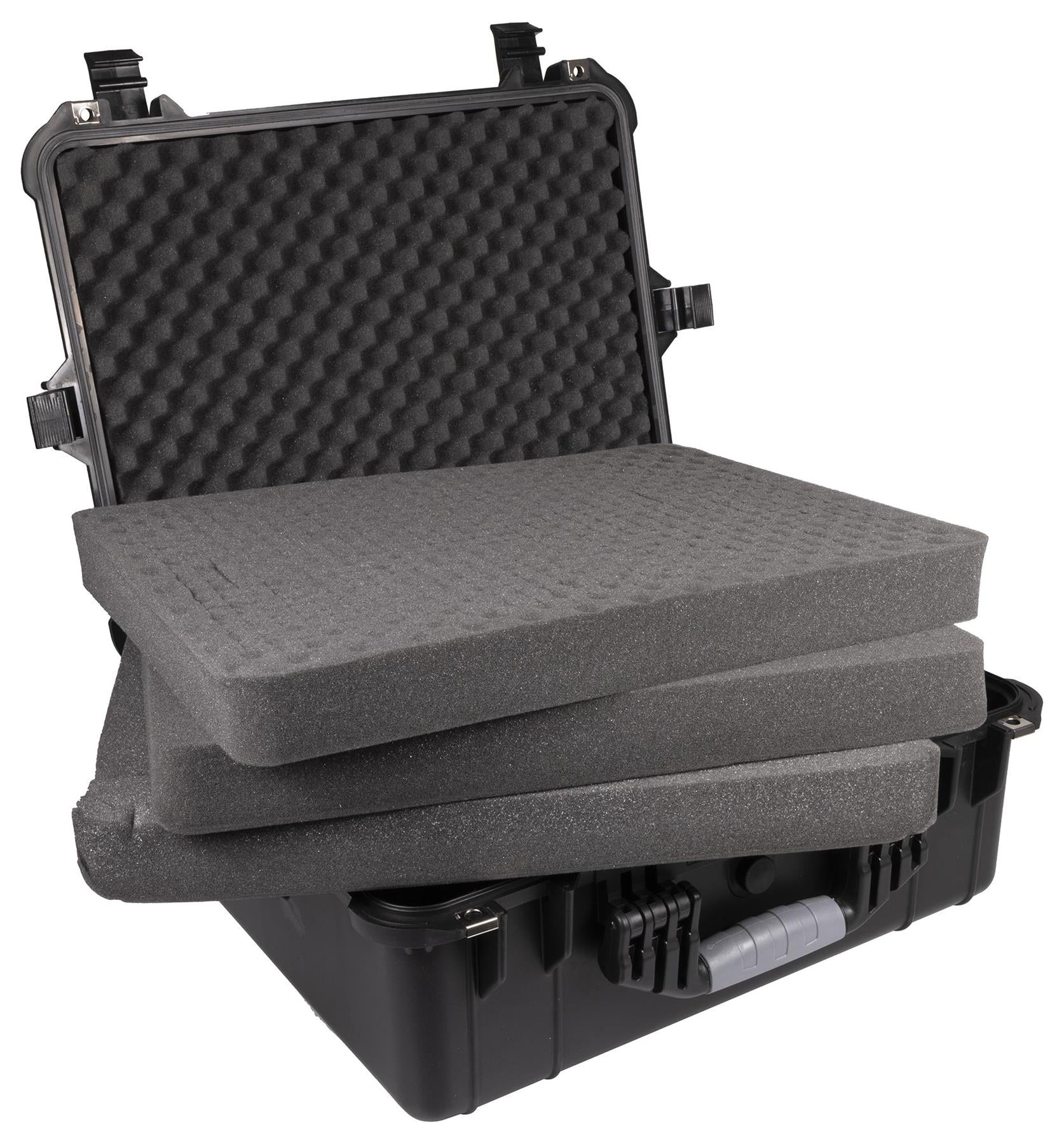 Waterproof Travel Flight Dry Box Hard Carry Case Foam Tool Camera Storage Box Protective Black 425mm x 545mm x 220mm -