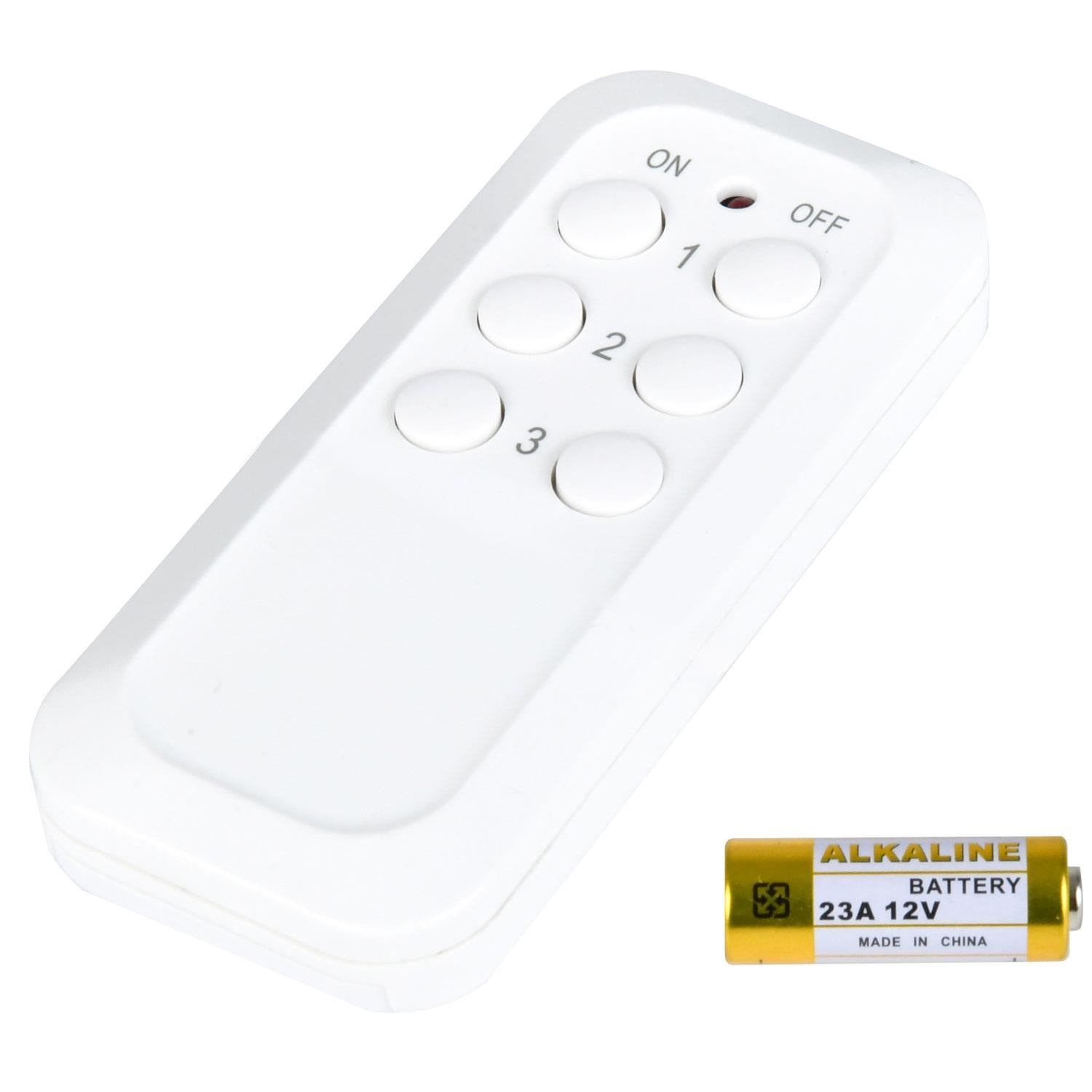 3 Wireless Remote Control Socket Set - Programmable 13A Remote Plug Adapter, 30m Range, 3120W, Self-Learning Socket