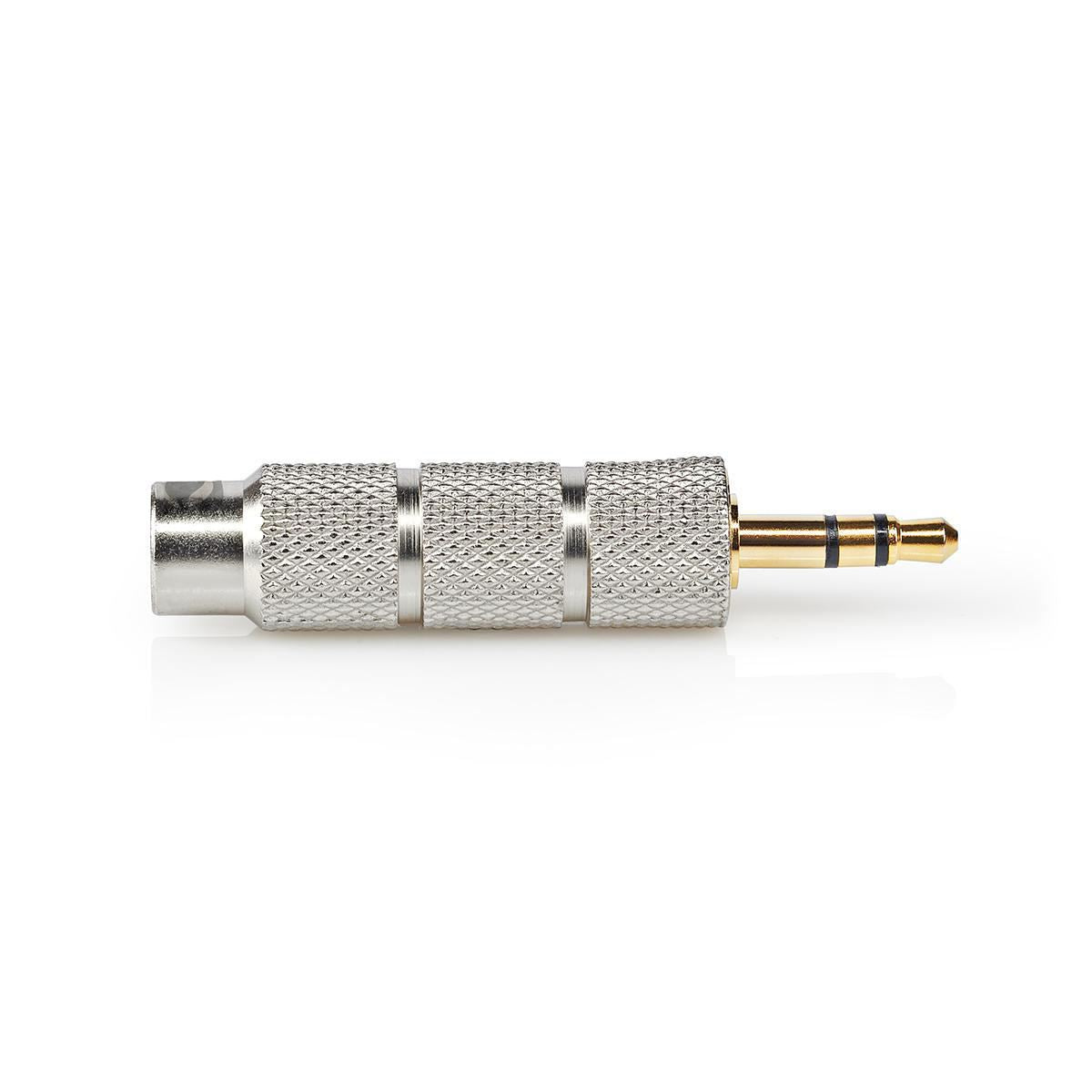 Nedis Stereo Audio Adapter | 3.5 mm Male | 6.35 mm Female | Gold Plated | Straight | Metal | Gold / Metal | 1 pcs | Cover Window Box