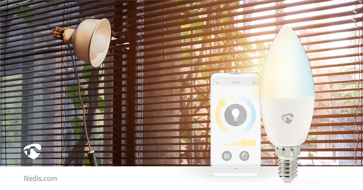 Nedis SmartLife LED Bulb | Wi-Fi | E14 | 470 lm | 4.9 W | Warm to Cool White | 2700 - 6500 K | Android™ / IOS | Candle | 1 pcs