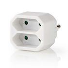 Nedis Power Socket Splitter | Type F (CEE 7/7) | 250 V AC 50 Hz | Type C (CEE 7/16) | 250 V AC 50/60 Hz | 2.5 A | 1100 W | White