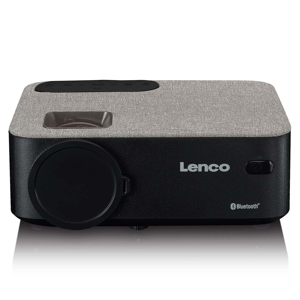 Lenco LCD Projector and Bluetooth® with high resolution, supports HD 720P content Grey
