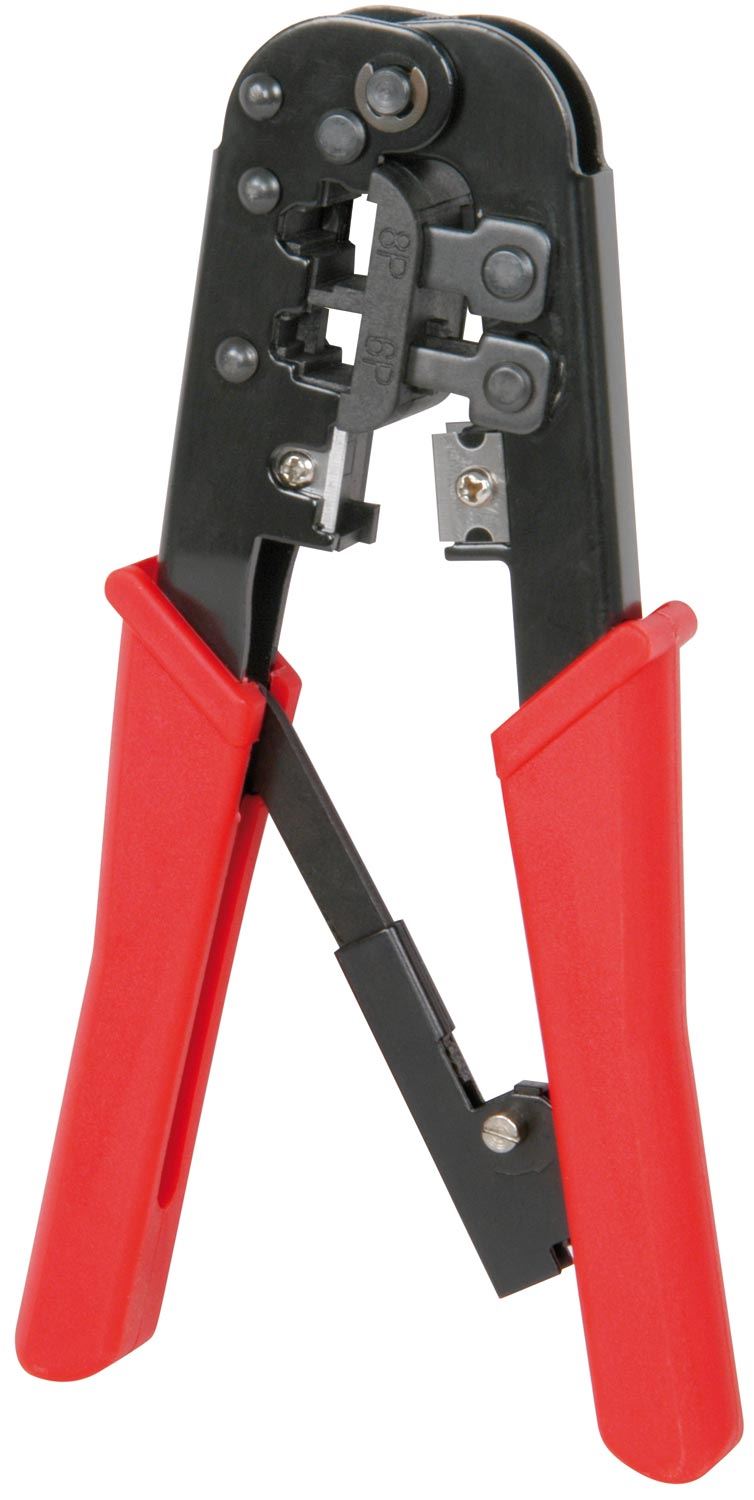 Mercury Network Cabling Tool Ratchet Modular Crimping Pliers RJ45 RJ12 RJ11 6P 8P