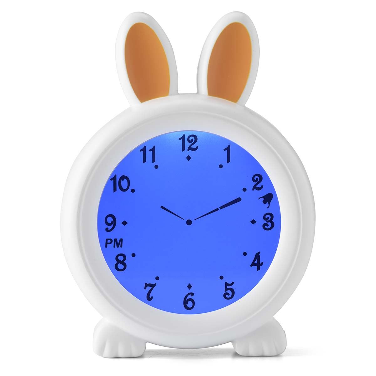 Alecto Childrens Sleep Trainer & Night Lamp Light / Alarm Clock Rory the Rabbit - White