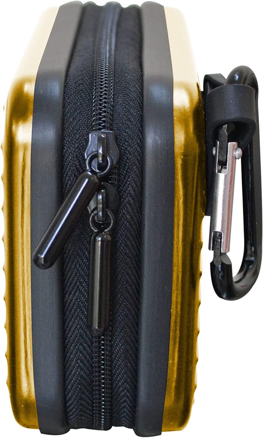 Croco  "Flight" Alumininim Universal Digital Camera Hard Case Pouch Bag - Gold